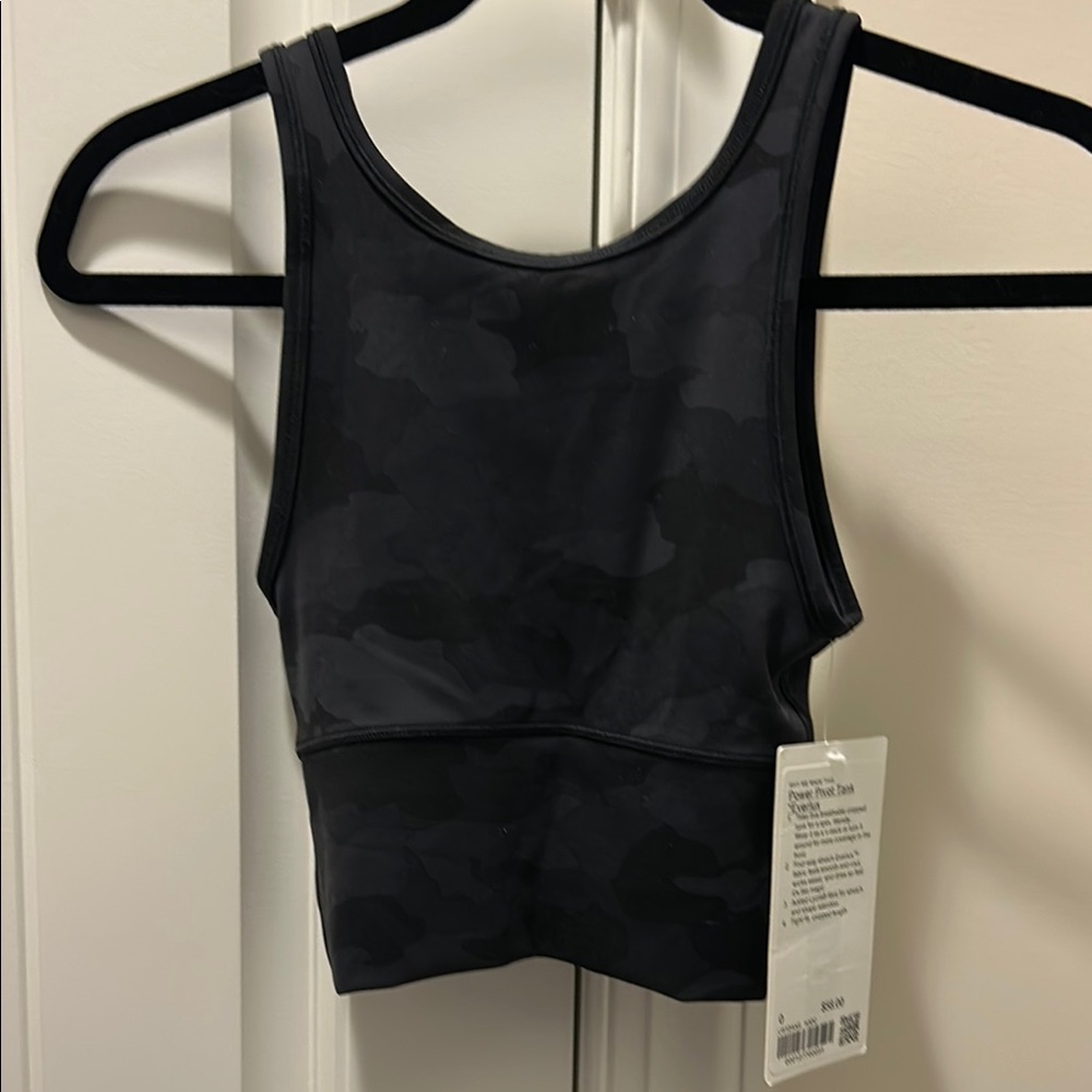 Black Camouflage Sports Bra tank Lululemon NWT Women’s